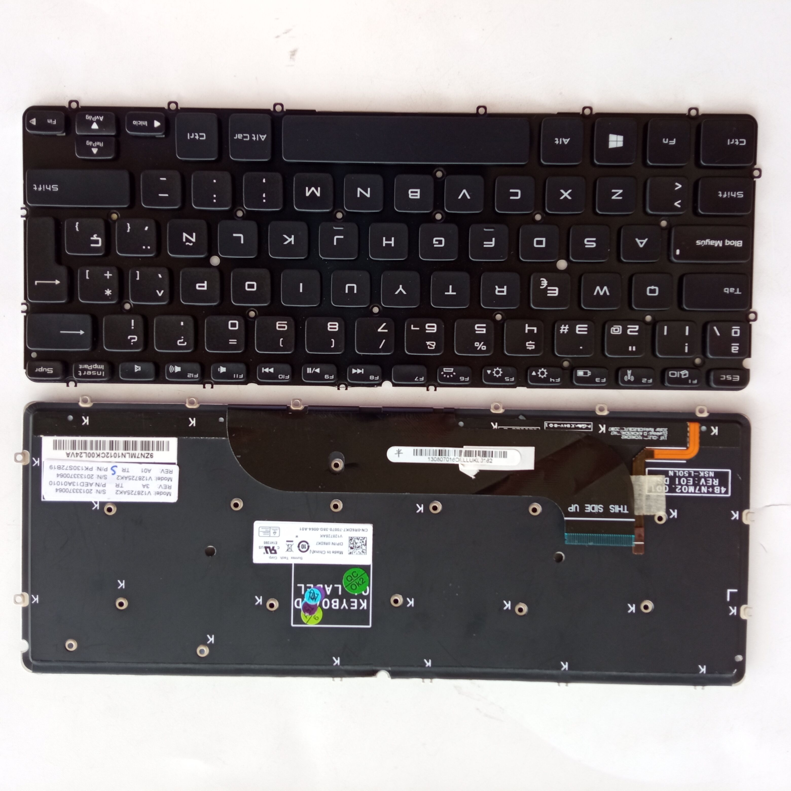 Picture of New Replacement Laptop Keyboard For DELL L321X BLACK Backlit (OEM) SP Layout